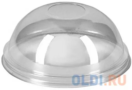 Крышки купольные с отверстием, комплект 50 шт., ПЭТ, d - 95 мм, прозрачные, стаканы 605096, 605097, 605098