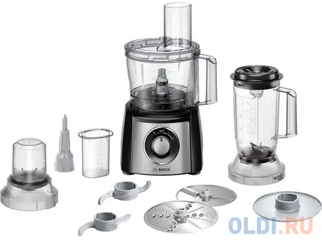 Кухонный комбайн Bosch MCM3501M 800Вт черно-серебристый