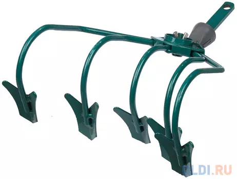 Культиватор RACO, с бороздовичками, 5 зубцов, с быстрозажимным механизмом, 250мм