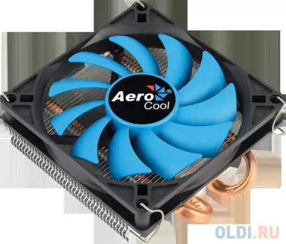 Кулер Aerocool Verkho 2 Slim ,INTEL/AMD, TDP 105W, 6mm x2 шт, 92x102x34mm, PWM 1000-2300rpm, LGA1156/1155/1151/1150/775 AM4/AM3+/AM3/AM2+/AM2/FM2/FM1