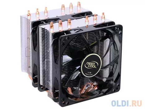 Кулер DeepCool NEPTWIN V2 (LGA2011-V3/2011/1366/1156/55/51/50/775/FM2+/FM2/FM1/AM3+/AM3/AM2+/AM2,TDP 150W, PWM, DUAL FAN, DUAL Heatsink, 6 Heatpipe)