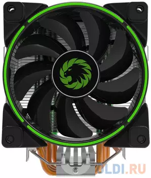 Кулер для процессора GameMax Gamma 500 Green Socket 775/1150/1151/1155/1156/2066/AM2/AM2+/AM3/AM3+/FM1/AM4/754/939/940