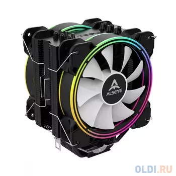 Кулер для процессора персонального компьютера/ CPU Cooler ALSEYE Model H120D-4.0 (Black) II