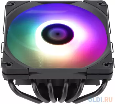 Кулер для процессора Thermalright AXP120-X67 Black ARGB, высота 67 мм, 1800 об/мин, 26 дБА, PWM, черный, ARGB подсветка