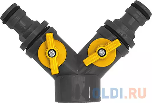 КУРС Переходник пластиковый с запорным клапаном (быстросъемное соединение) [76426]