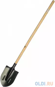 КУРС РОС Лопата штыковая с ребрами жесткости, с деревянным черенком 210х290х1450 мм [77212]