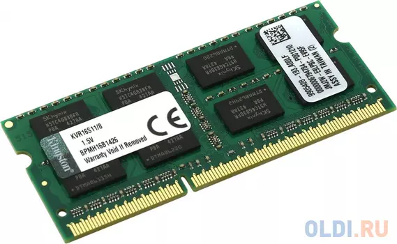 Оперативная память для ноутбука Kingston KVR16S11/8 SO-DIMM 8Gb DDR3 1600MHz