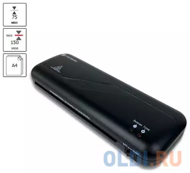 Ламинатор ГЕЛЕОС ЛМ A4 Старт, А4, 2х150 (пленка 75-150мкм), 300 мм/мин, 2 вала, пласт. корпус, мах толщина 0,6мм