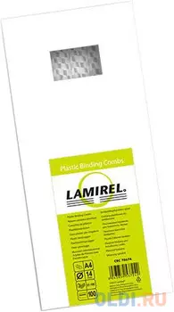 Lamirel Пружина пластиковая LA-7867401 (14 мм. Цвет: белый, 100 шт.)