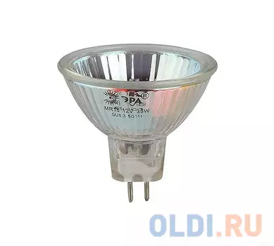 Лампа галогенная ЭРА GU5.3-JCDR (MR16) -50W-230V-Cl (10/200/6000)