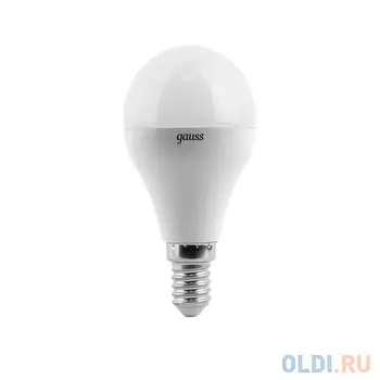 Лампа GAUSS LED Elementary 53128 globe 8w Е14 4100k 1/10/100