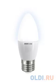 Лампа GAUSS LED Elementary Candle 6W E27 4100K LD33226