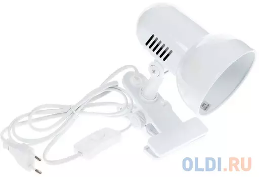 Лампа настольная CAMELION H-035 С01 60Вт 220В белый метал.