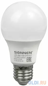 Лампа светодиодная груша Sonnen 453695 E27 10W 2700K