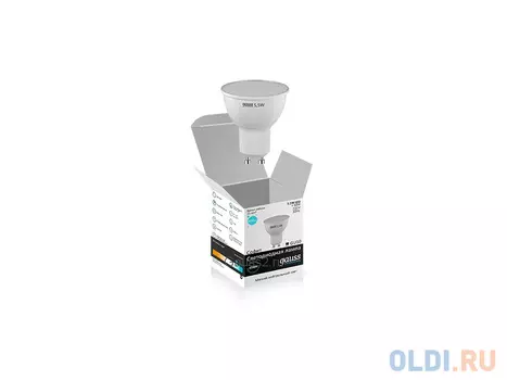 Лампа светодиодная GU10 5.5W 4100K софит матовый LD13626