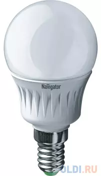 Лампа светодиодная шар Navigator NLL-P-G45-5-230-4K-E14 (94 478) E14 5W 4000K