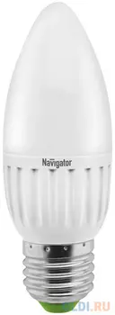 Лампа светодиодная свеча Navigator NLL-P-C37-5-230-4K-E27-FR (94 483) E27 5W 4000K