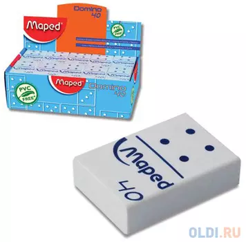 Ластик Maped DOMINO 1 шт прямоугольный