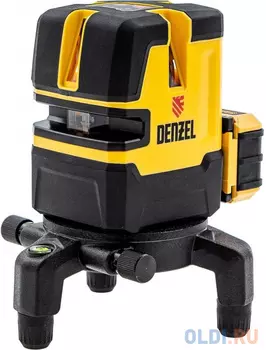 Лазерный уровень LX 05 Red, 20 м, 635 нм, акк. Li 5200 mAh, резьба 5/8"// Denzel