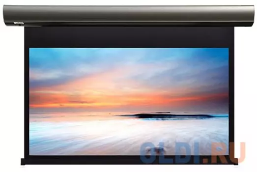 [LCC-100107] Экран с электроприводом Lumien Cinema Control 187x305 см (раб.область 166х295 см) (133") Matte White FiberGlass черн. кайма по периметру, доп.черная область 14 см, триггер., RS232, IR, RF управл. в комплекте, цвет корпуса "титаниум" 16:9