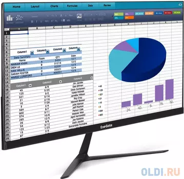 LCD ExeGate 24.5" EH1500A SmartView черный {IPS 1920x1080 75Hz 5ms 250cd 1000:1 178/178 D-Sub HDMI DisplayPort} [EX297308RUS]
