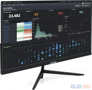 LCD ExeGate 27" EZ2707CA ProSmart {IPS 1920x1080 75Hz 5ms 250cd 1000:1 178/178 D-Sub HDMI DisplayPort Speakers VESA} [EX297650RUS]