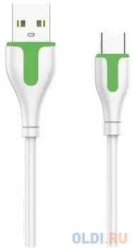 LDNIO LS572/ USB кабель Micro/ 2m/ 2.1A/ медь: 86 жил/ White&Green