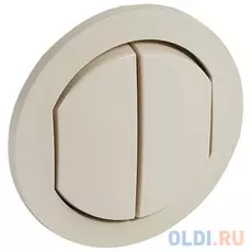 Legrand 067822 Лицевая панель - Программа Celiane - для двойных переключателей Кат. № 2x0 670 01/31 - IP 44 - слоновая кость