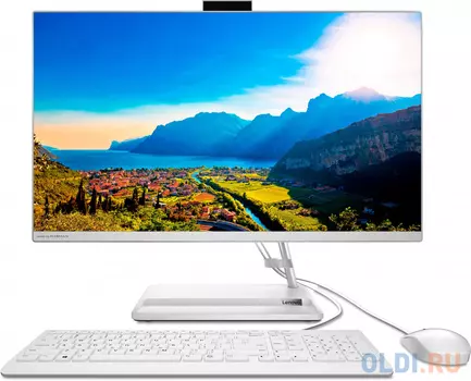 Lenovo IdeaCentre 3 24ITL6 All-In-One 23.8" i3-1115G4, 2x4GB DDR4 3200 SODIMM, 256GB SSD M.2, Intel UHD, WiFi, BT, KB&amp;Mouse, NoOS, White, 1Y