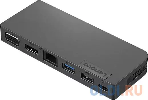 Lenovo Powered USB-C Travel Hub ( 1xHDMI2.0, 1xVGA, 1xUSB 2.0, 1xUSB 3.1 Gen1, 1xGigabit RJ45, 1xUSB-C female port for charging only, MAX POW 13W )