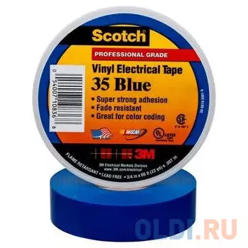 Лента 3M Scotch 35 7000031670 изоляционная ПВХ 19x20000мм синий
