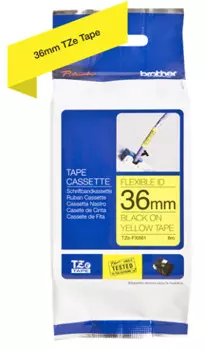 Лента Brother TZeFX661 желтый (yellow) 8 м для Brother PT-P900W/9700PC