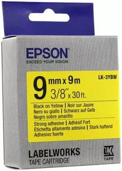 Лента Epson LK-3YBW желтый (yellow) 9 м для Epson LabelWorks LW-300/400/700/900/1000