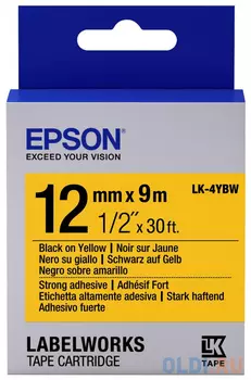Лента Epson LK-4YBW для Epson LabelWorks C53S654014