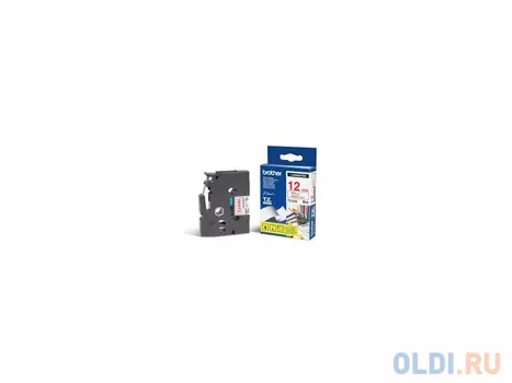 Лента ламинирования Brother TZ232 12мм для P-Touch красный на белом