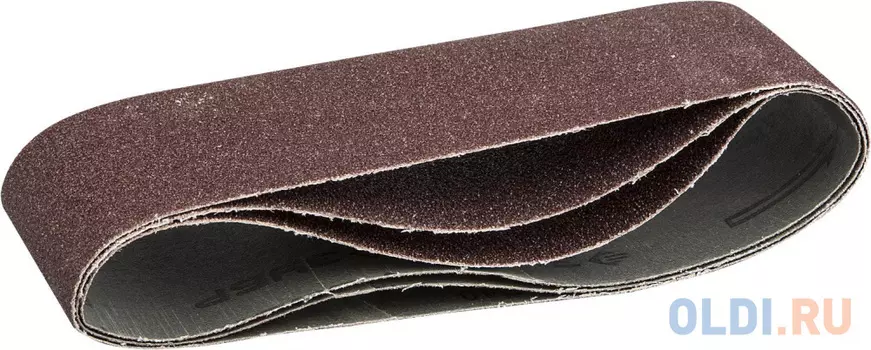 Лента шлифовальная Зубр Мастер 75х457мм P60 для ЛШМ 3шт 35541-150