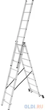 Лестница Новая Высота NV1230 двусторонняя алюминий трехсекционнаясекц. 8ступ. (1230308Y)