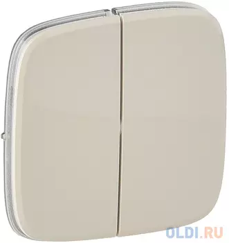 Лицевая панель Legrand Valena Allure для выключателя 2-клавишного слоновая кость 755026
