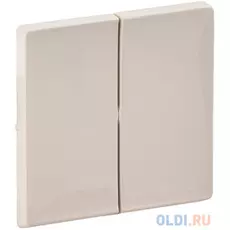 Лицевая панель Legrand Valena Life для выключателя 2-клавишного слоновая кость 755021