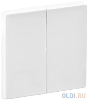 Лицевая панель Legrand Valena Life для выключателя 2-клавишного белый 755020