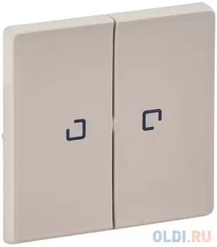 Лицевая панель Legrand Valena Life для выключателя 2-клавишного с подсветкой слоновая кость 755221