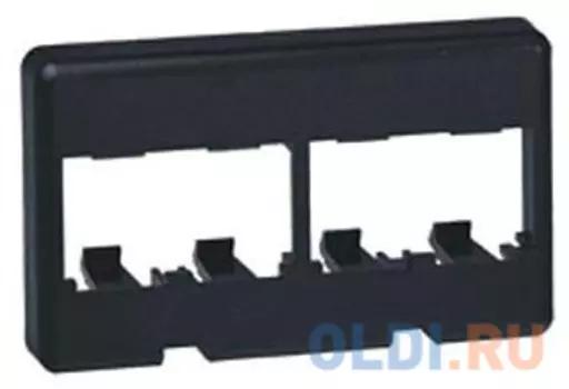 Лицевая панель Panduit CFFP4BL для 4-х модулей Mini-Com