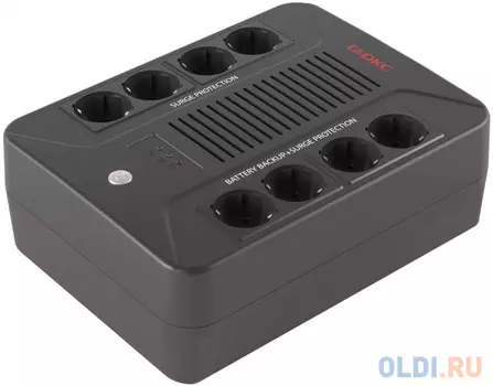 Линейно-интерактивный ИБП ДКС серии Info PDU, 600 ВА/360 Вт, 1/1,8xSchuko, 1x7Aч