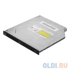 LiteOn Slim DVDRW DU-8AESH-01-B-PLDS SATA, DVD±R 8x, DVD±RW 8/6x, DVD±R DL 6x, DVD-RAM 5x, CD-RW 24x, CD-R 24x, DVD-ROM 8x, CD 24x, 9.5mm, Black, OEM