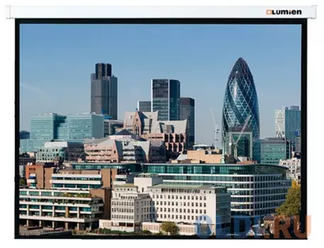 [LMC-100133] Экран с электроприводом Lumien Master Control 233x366 см (165"), рабочая область 223х356 см, Matte White FiberGlass, черн. кайма по периметру 5 см 16:10