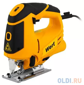 Лобзик электрический WERT EJS 0910PLQE в/рук, 850Вт, 800-3000об/м, рез 100мм, маятник, подсветка,