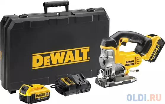 Лобзик DeWalt DCS331M2-QW 400Вт 3000ходов/мин от аккумулятора (кейс в комплекте)