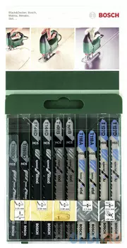Лобзиковая пилка Bosch SET T-ХВ 10шт 2609256746
