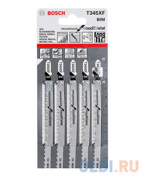 Лобзиковая пилка Bosch T 345 XF BIM 5шт 2608634994