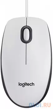 Logitech Mouse M100, White, USB, 1000dpi, [910-006764]